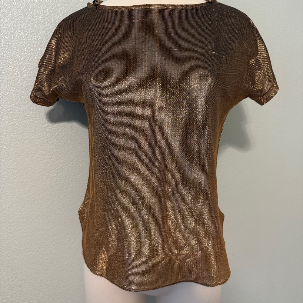 Shimmering Gold‎ Women's Blouse